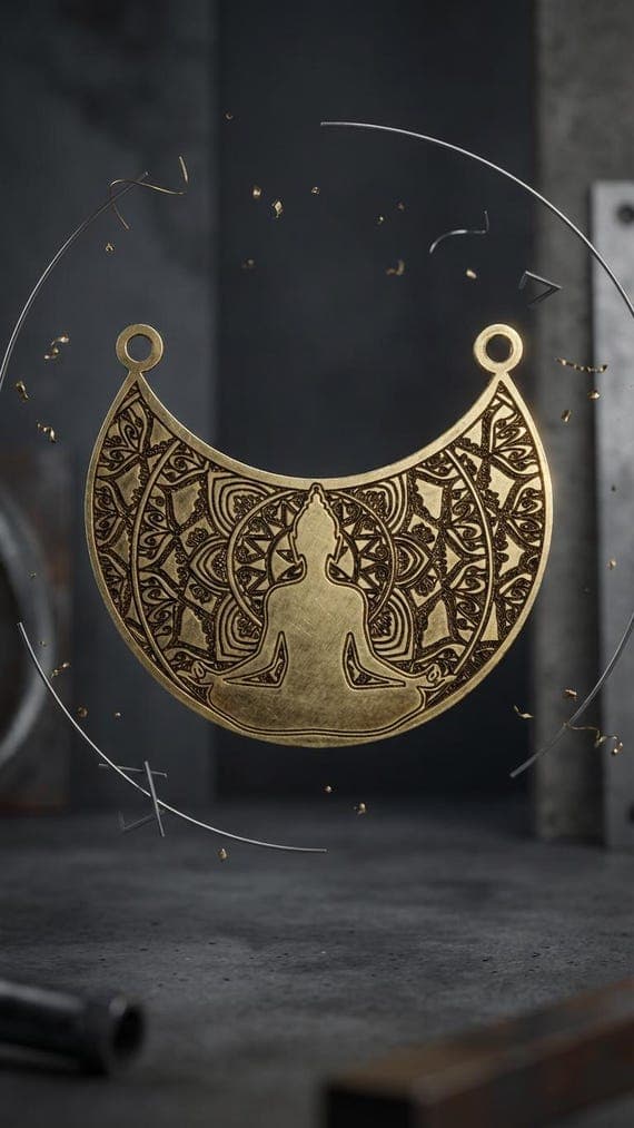 Zen Yoga Pendant Necklace